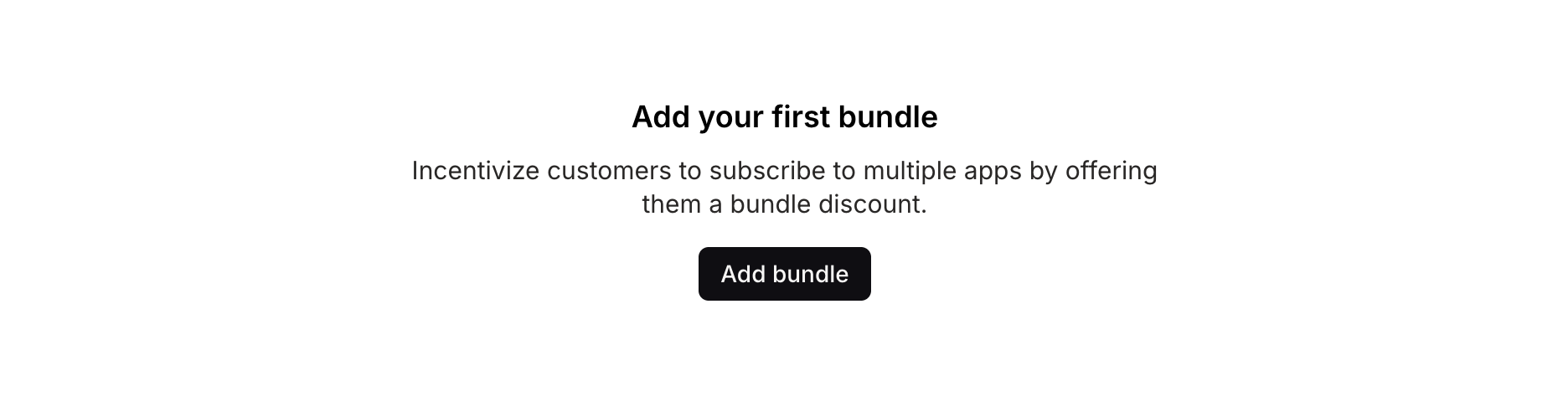 Add a bundle