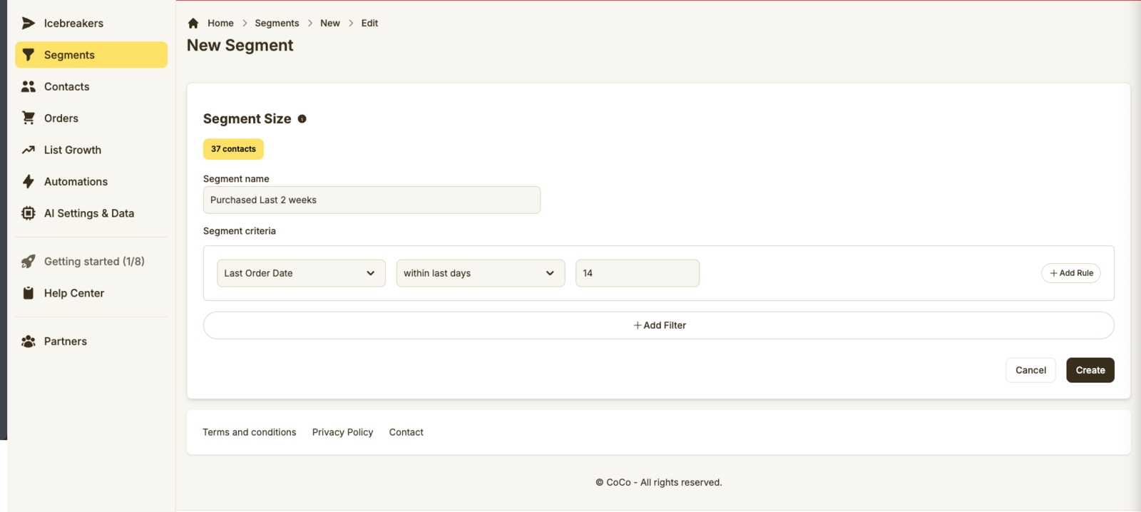 Segment: Recent Purchaser
