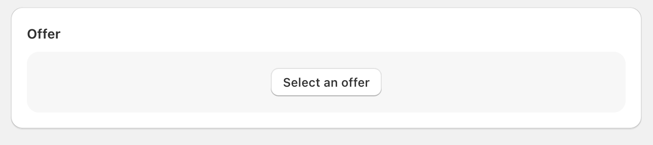 Offer selection