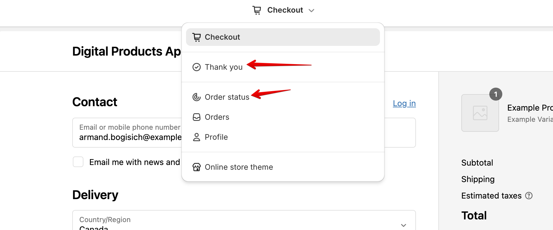 Digital Products App Demo · Checkout Editor · Shopify 2024-08-17 07-20-58.png