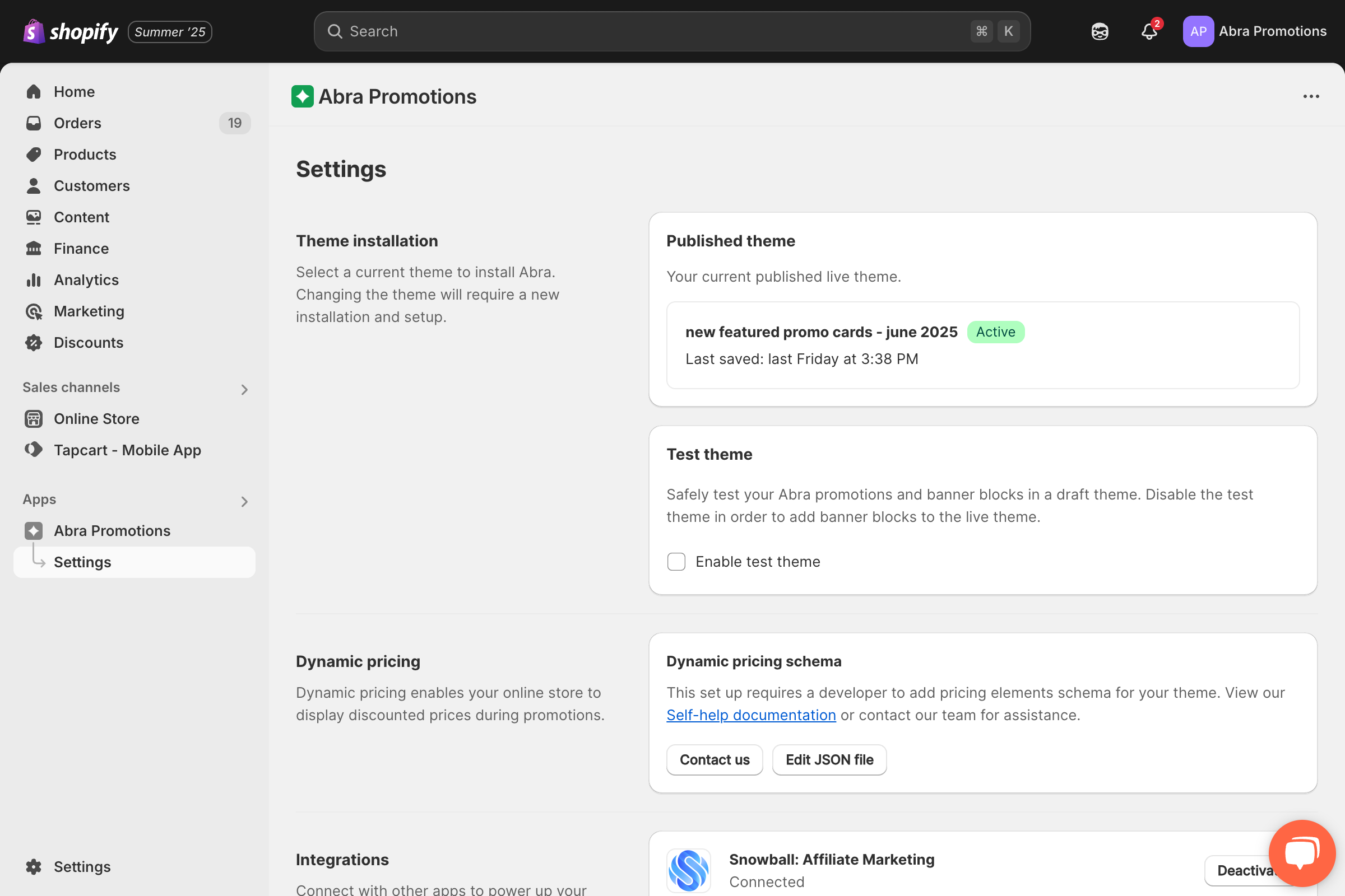 Under Dynamic Pricing section, click "Edit JSON file"