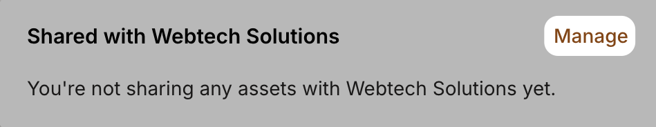 Share assets with partner