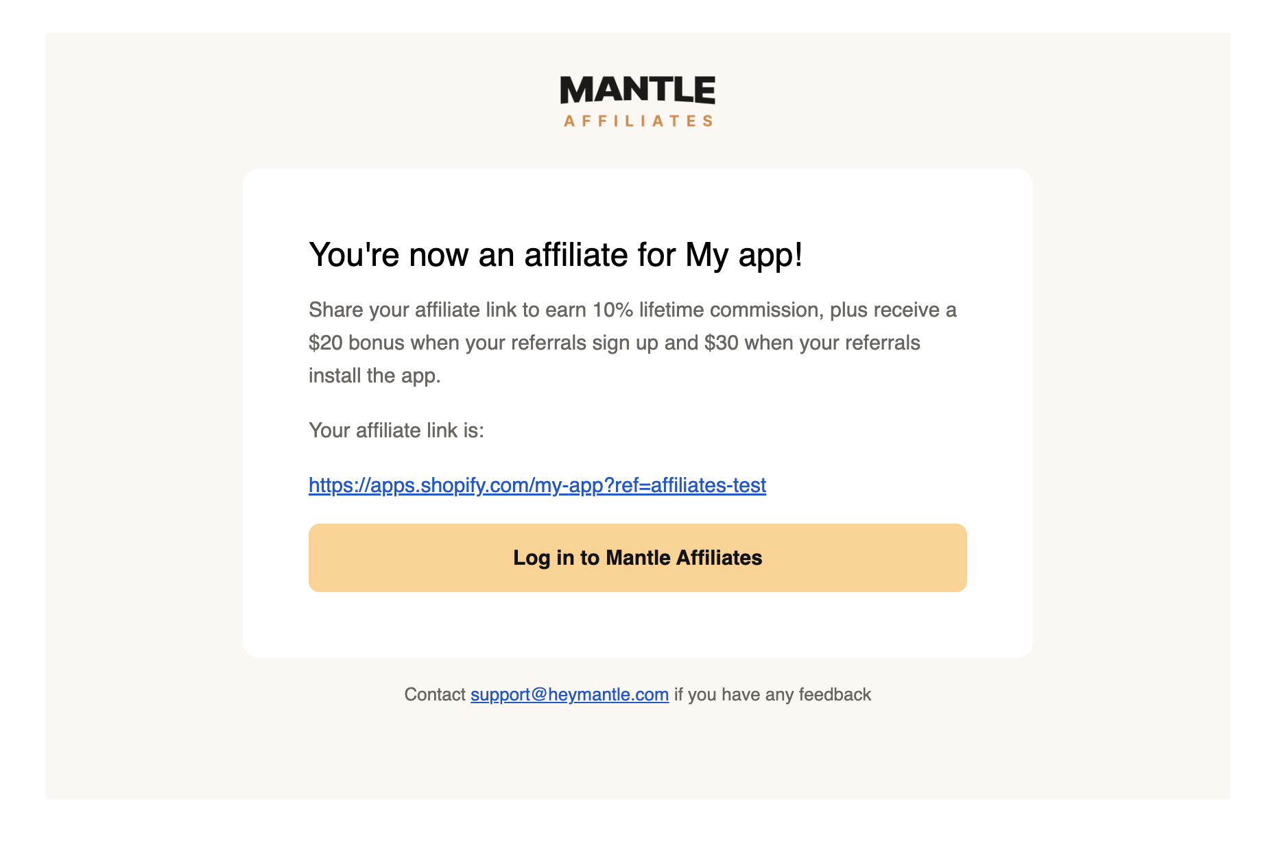 affiliates dashboard