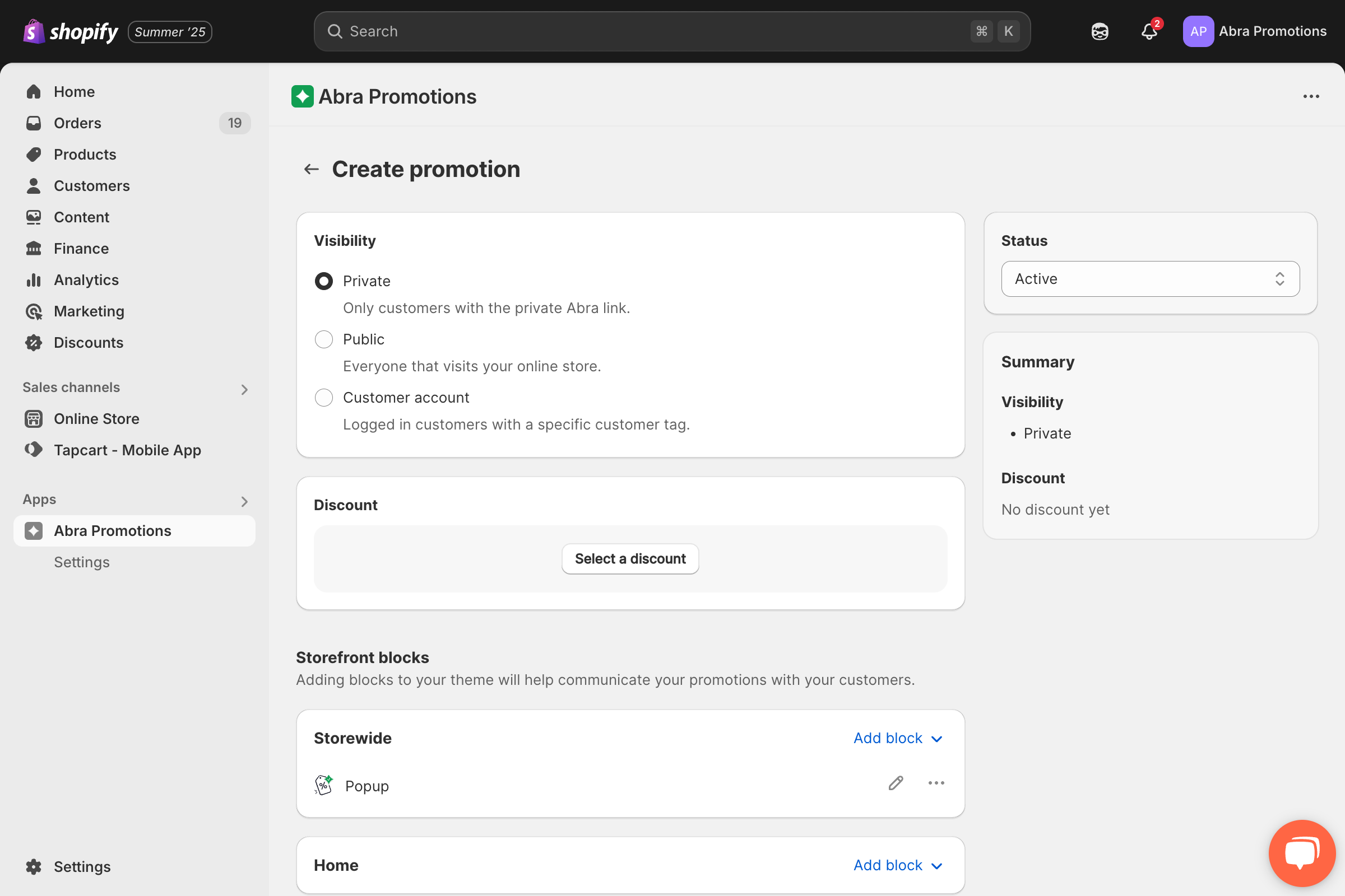 Step 1: Create Your Promotion