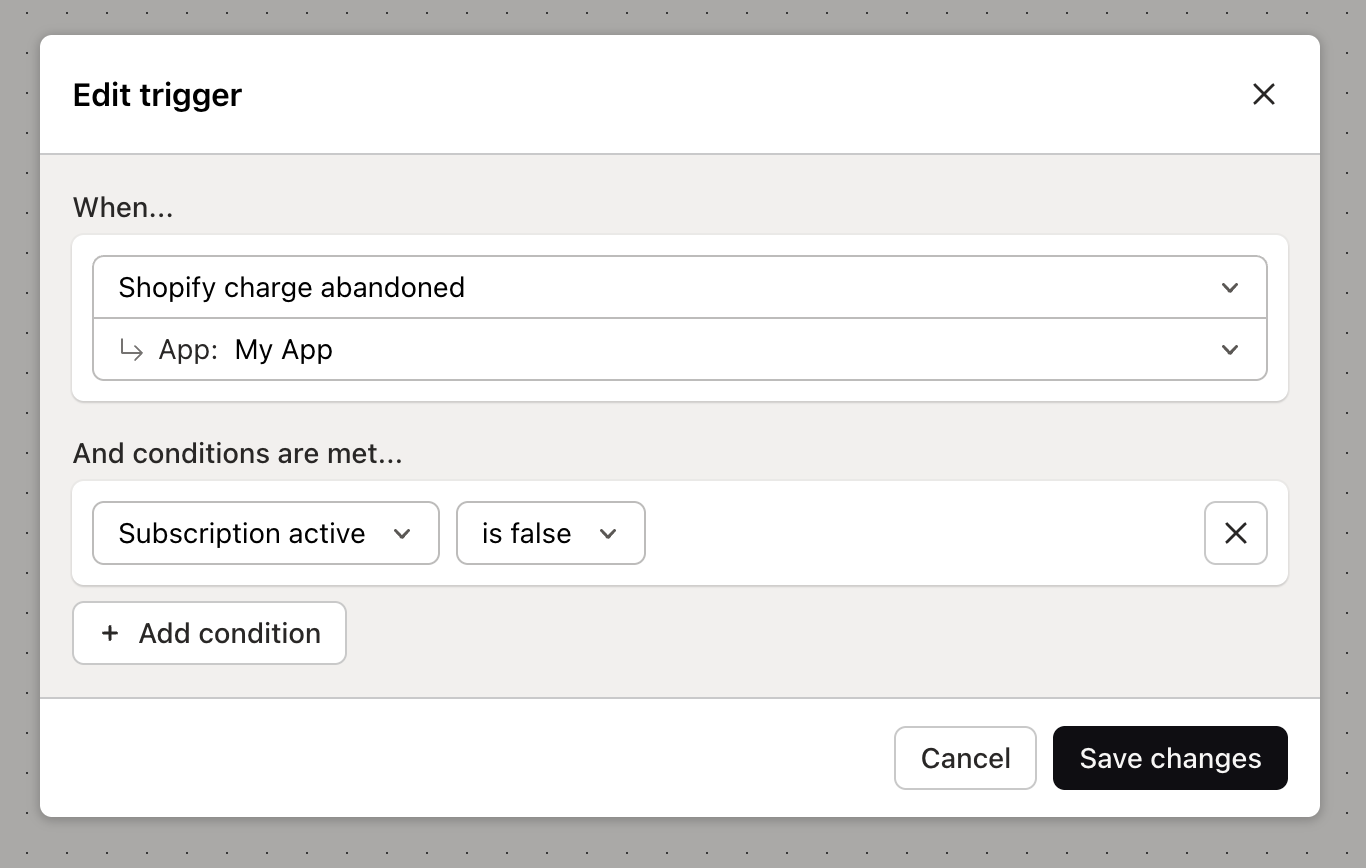 Create new flow for abandoned charges
