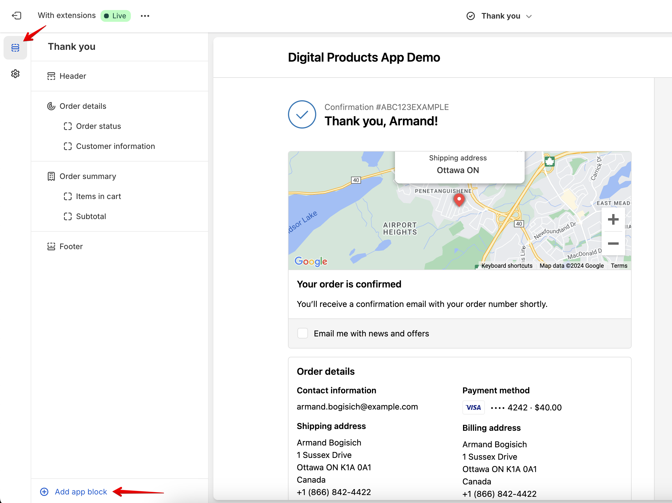 Digital Products App Demo · Checkout Editor · Shopify 2024-08-17 07-23-03.png
