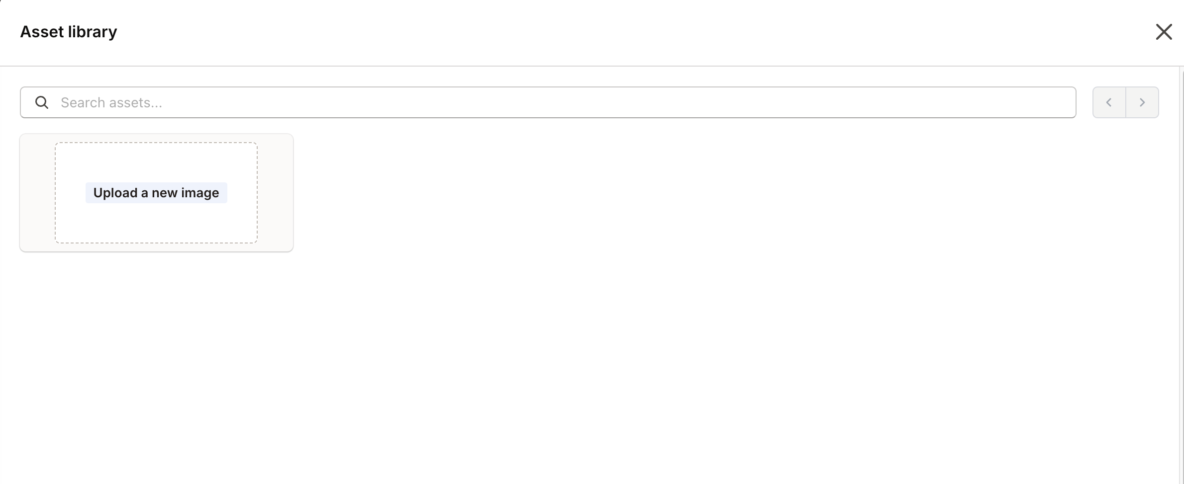 Adding marketing assets
