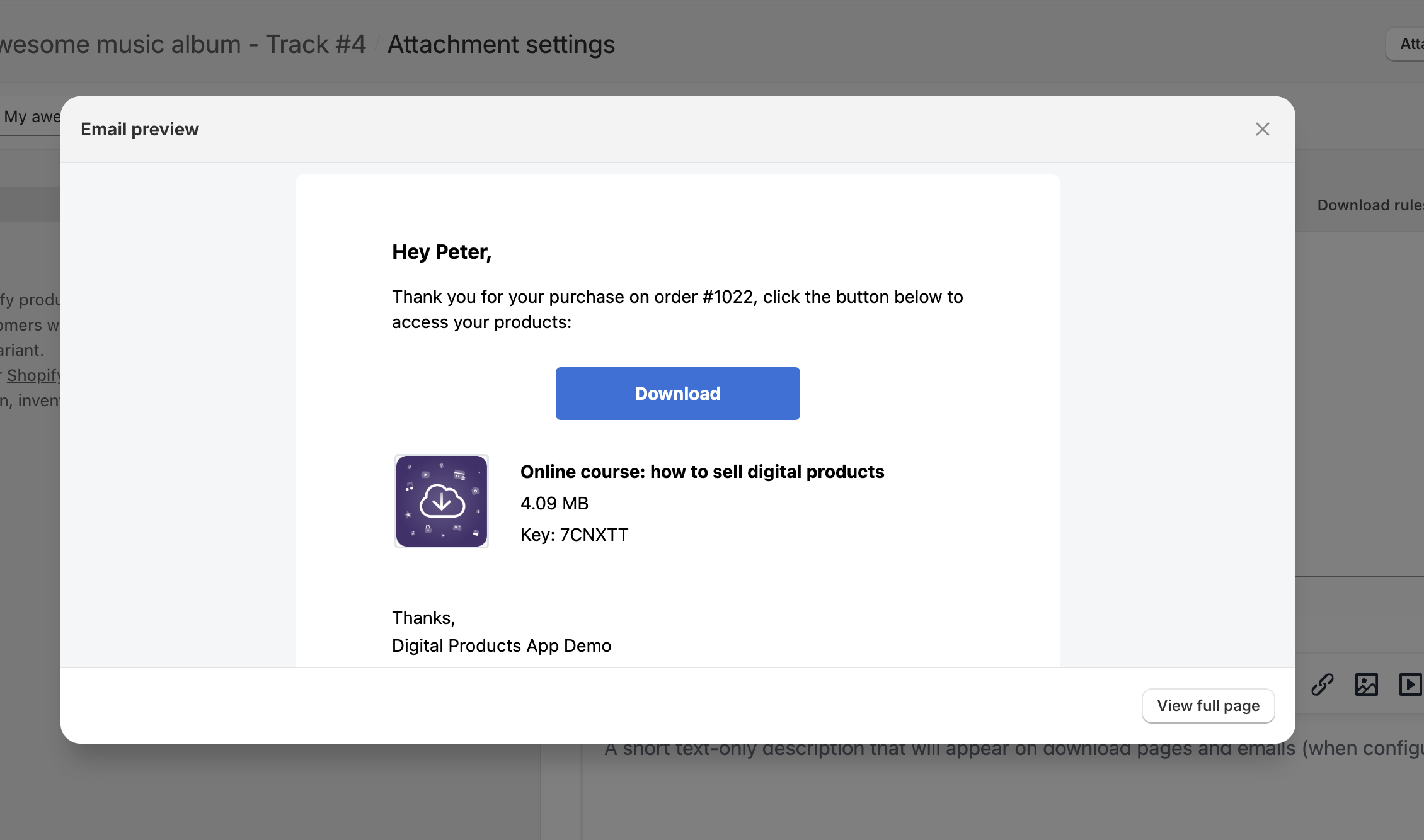 Digital Products App Demo · Attachment settings · Shopify 2024-08-23 10-55-44.png