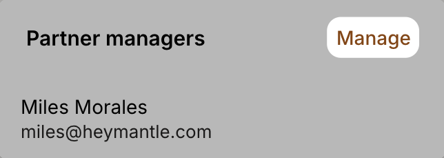 Update partner managers