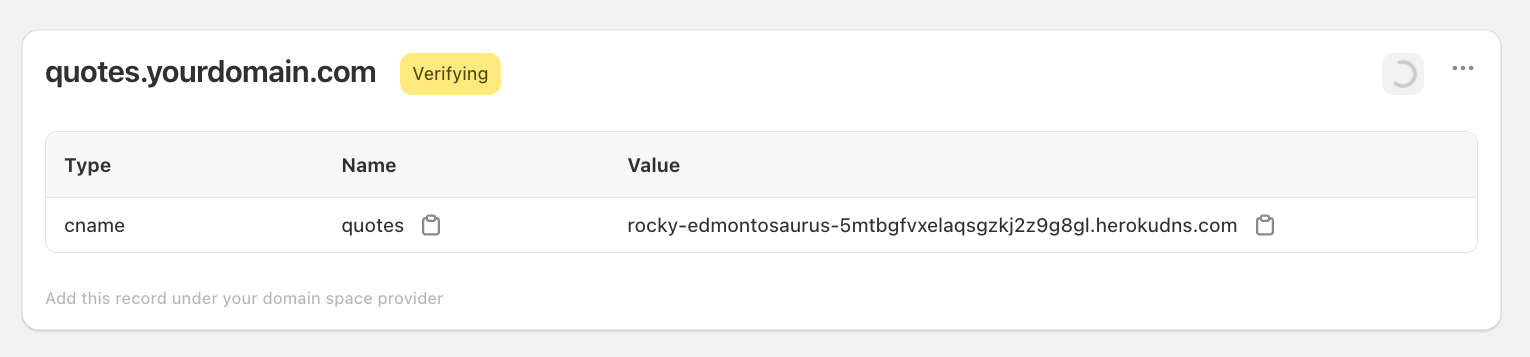 Verifying Status