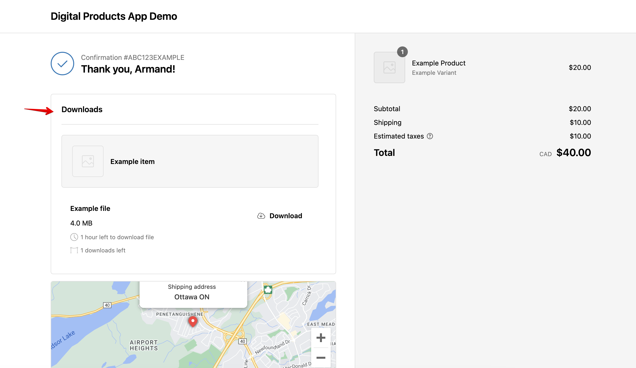 Digital Products App Demo · Checkout Editor · Shopify 2024-08-17 07-14-16.png