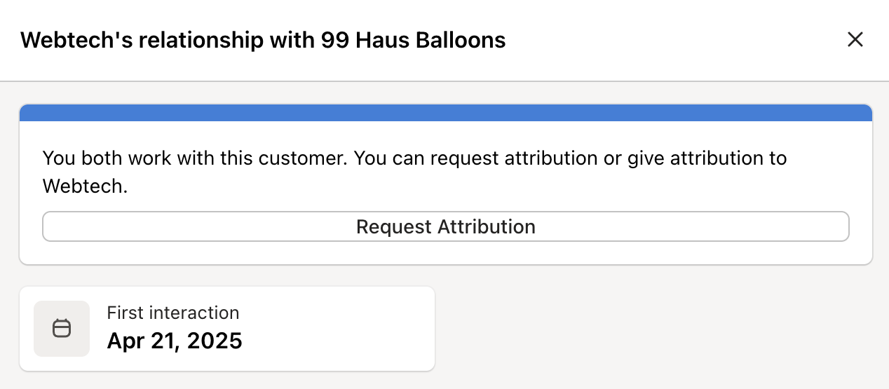 Attribution requests