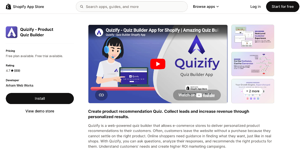 Quizify - Shopify App Store