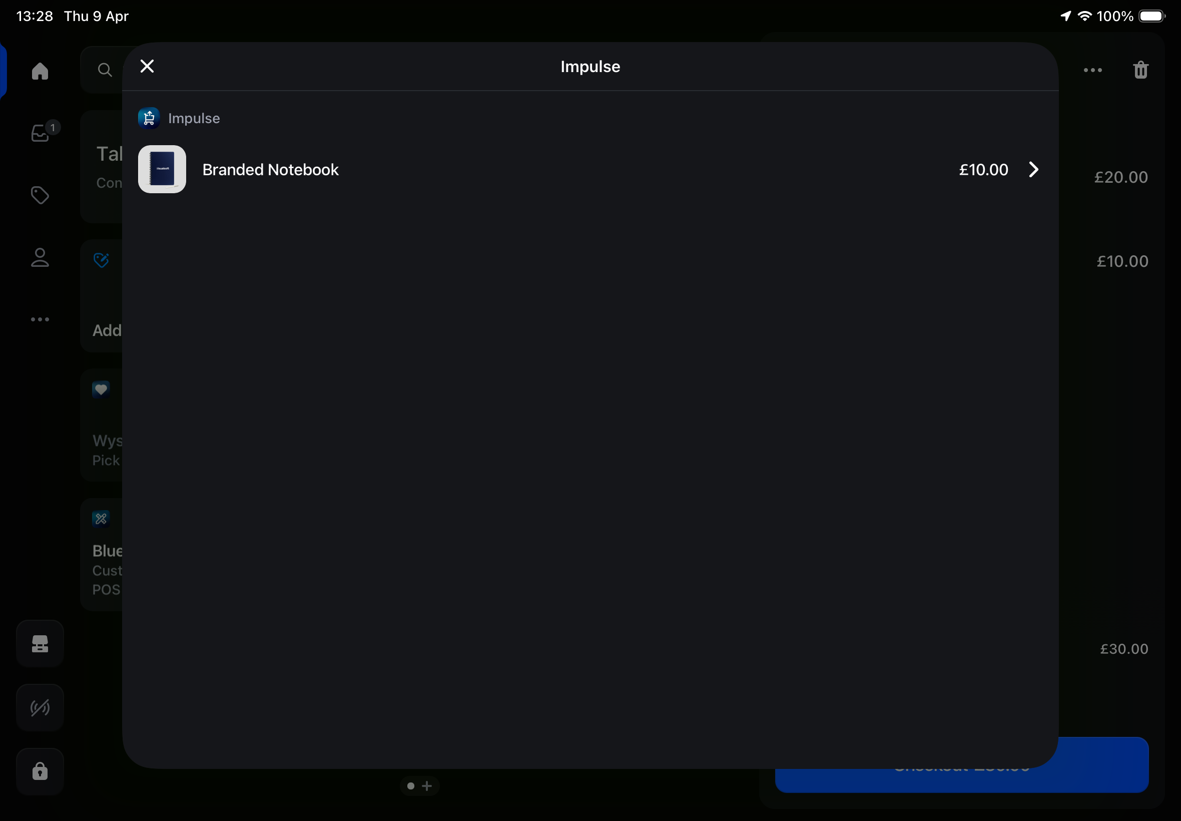 Create Upsell Rule screen in Impulse showing Upselling Details, Sales Channel, Applicable Stores, Trigger, Upsell Products, Status, and Top Priority
