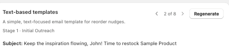 Regenerate Option