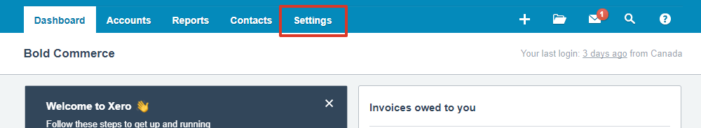 Select settings