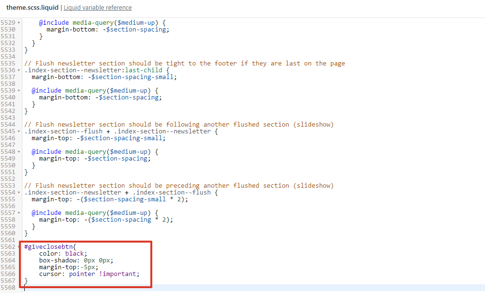 No Thank You button Code