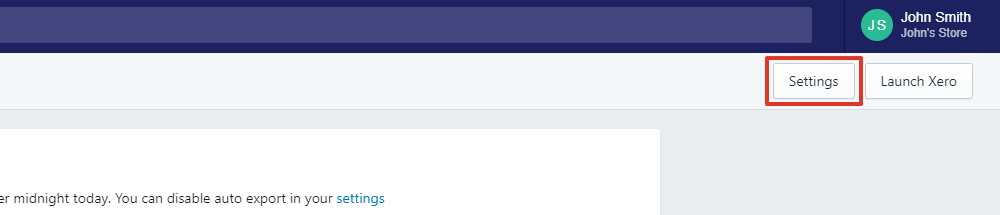 Select settings