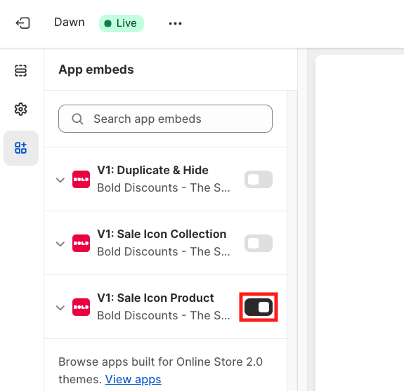Enable V1: Sale Icon Product