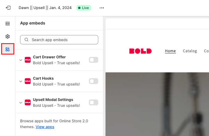 App embeds