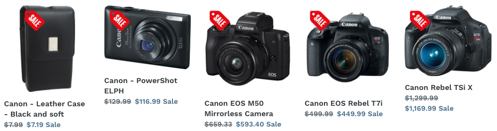 Sales Icons Example