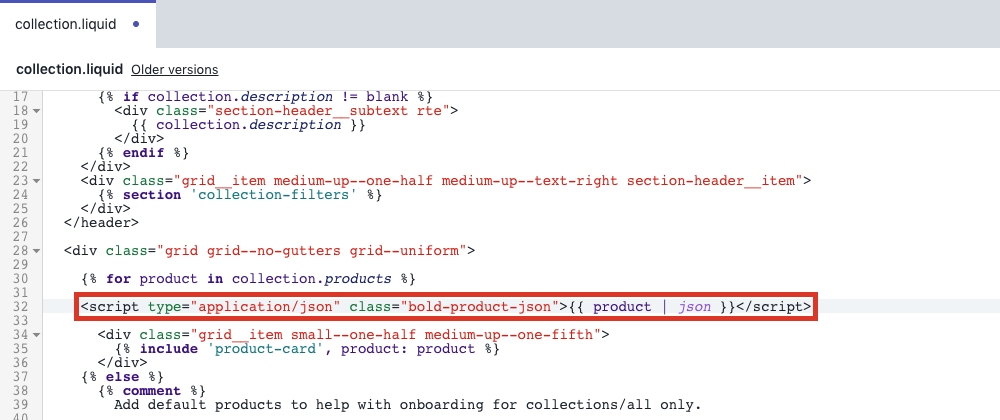 Paste for product script
