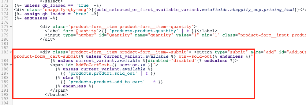 Find the add to cart button