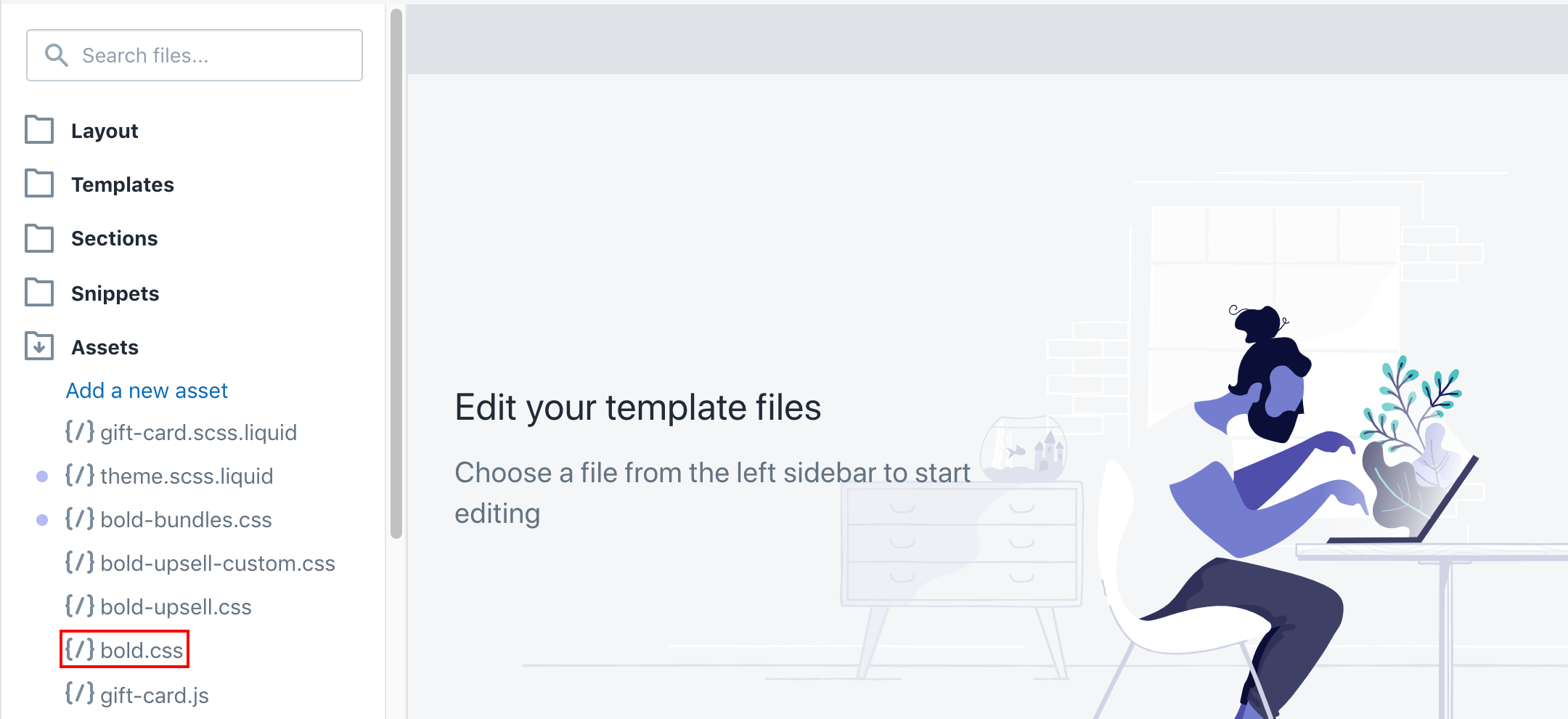 Select the Asset File