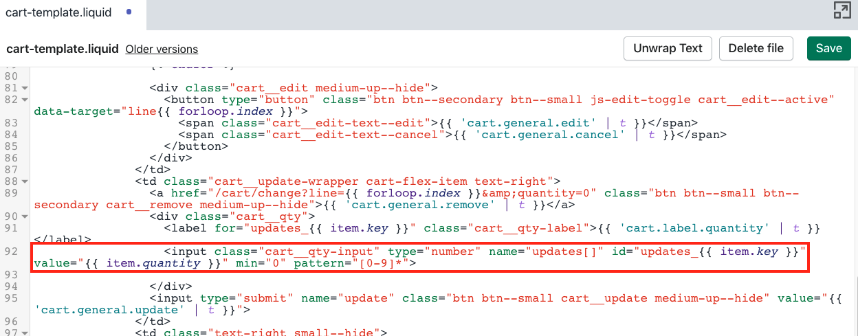 Look for code