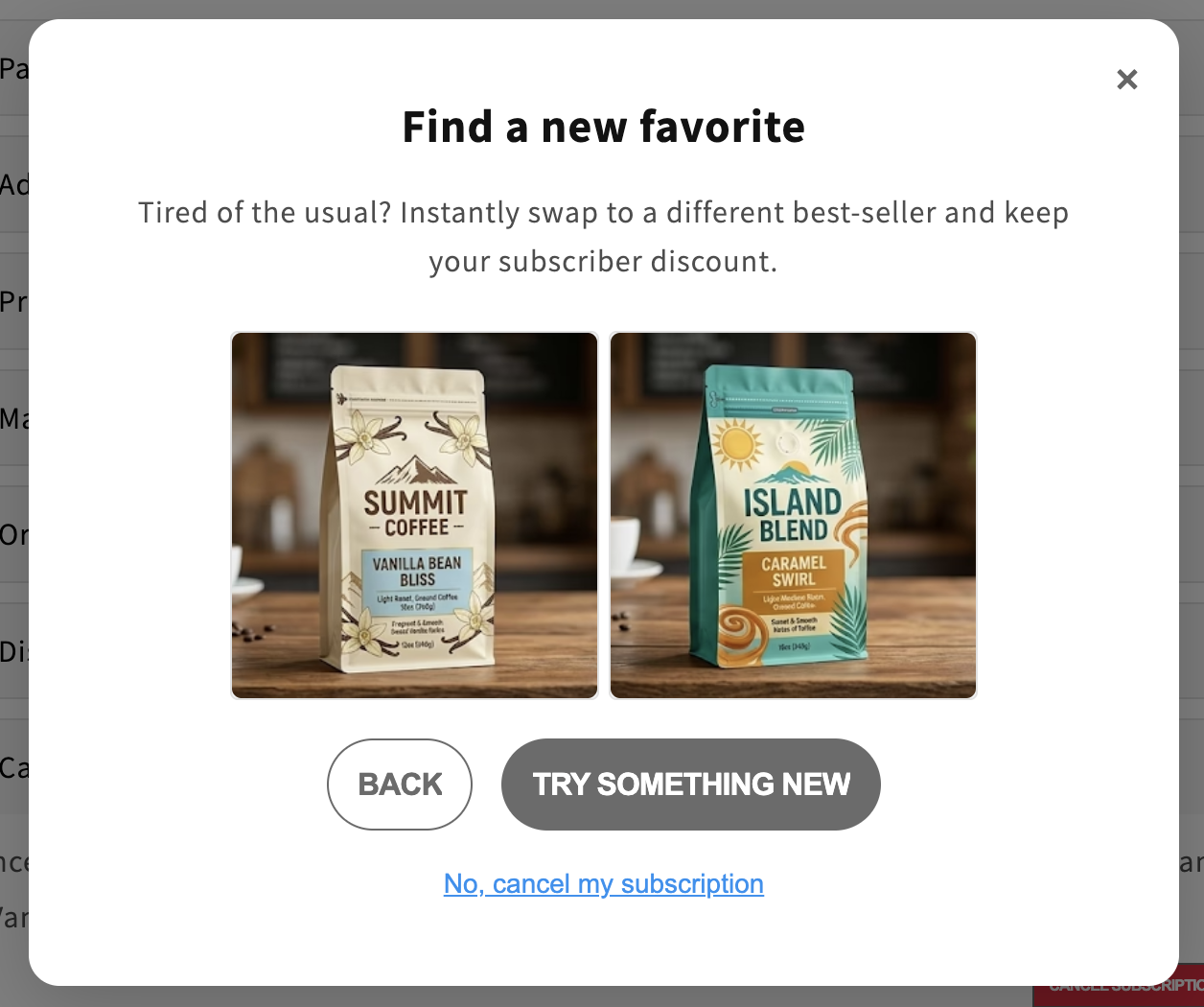 Click Try Something New