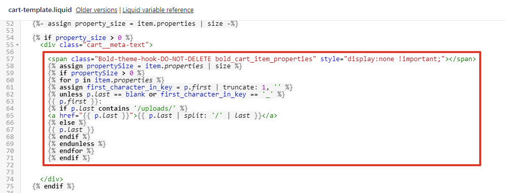 Replace entire section of code