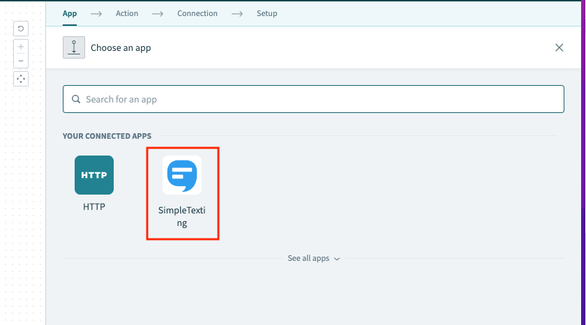 Select SimpleTexting