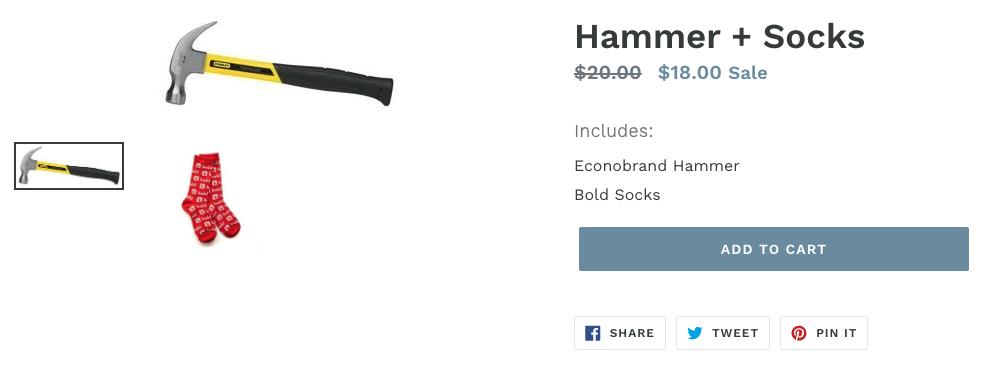 Combo Product Storefront Example