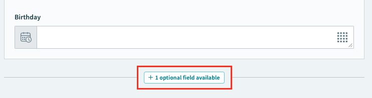 Optional field