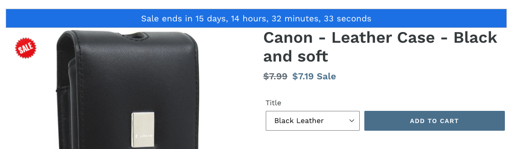 Sales Clock Example