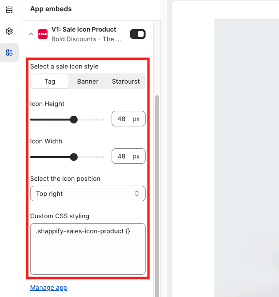 Adjust the settings