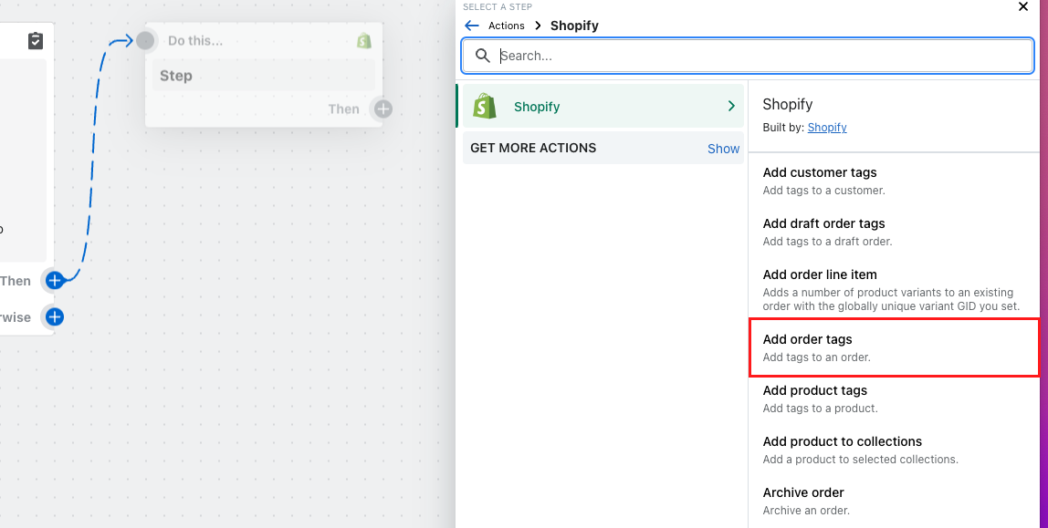 Add order tags