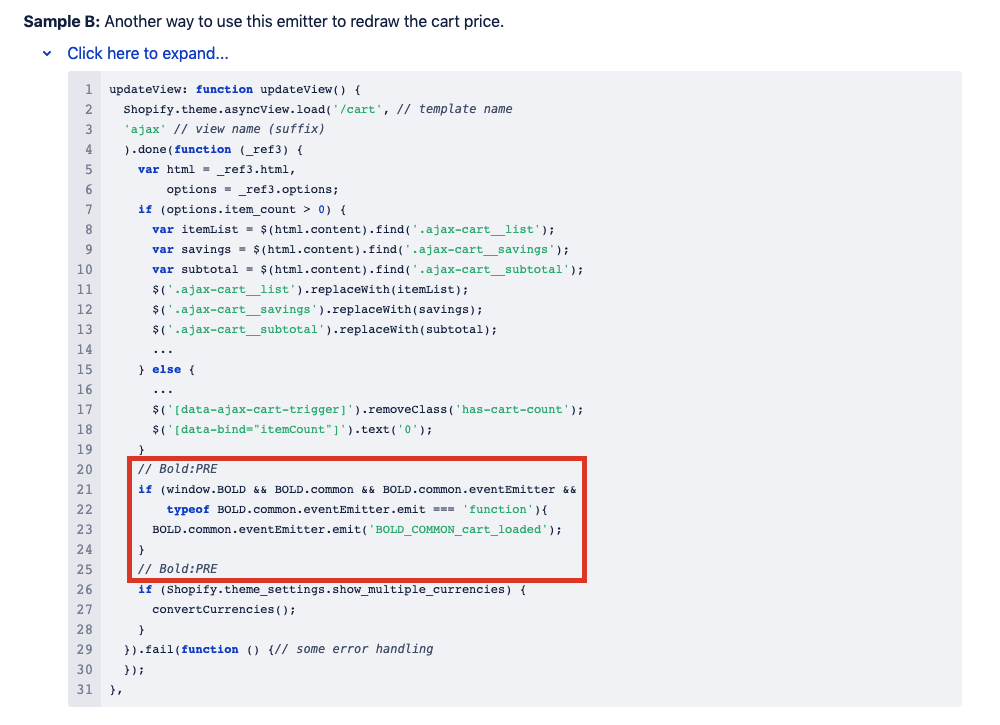 Update View Example