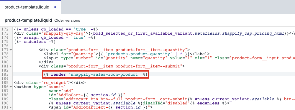 Render product icons