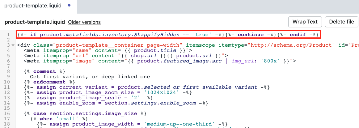 Add the code