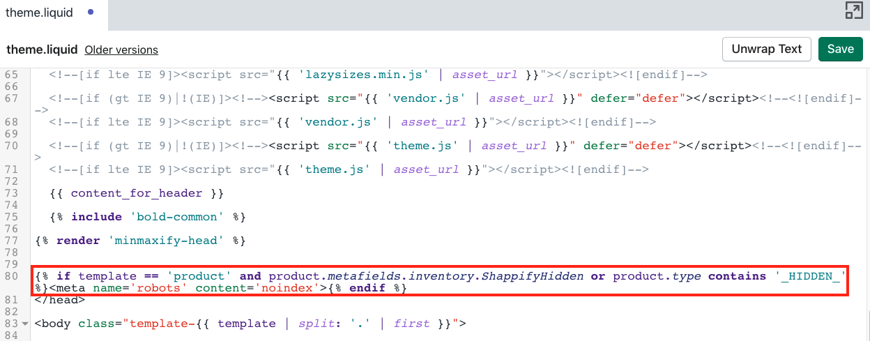 Add the code