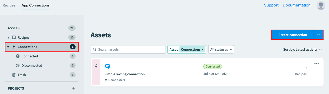 Create connection