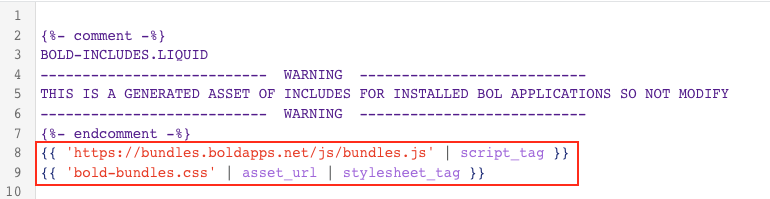 bold-includes
