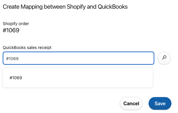 Sales receipt