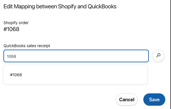 Sales receipt