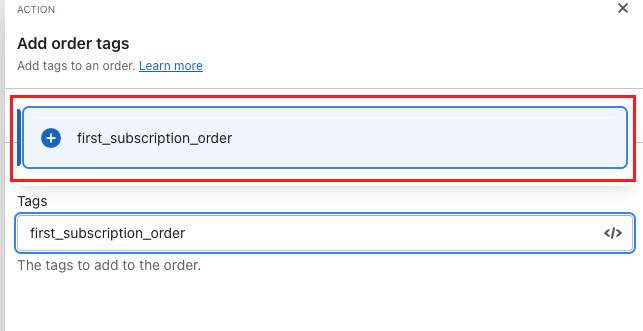 Confirm tag